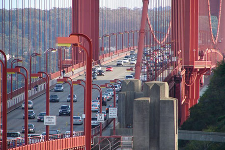 Los peajes del Puente Golden Gate aumentarán el 1° de julio de 2023